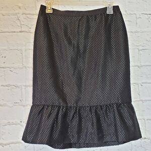 ANN TAYLOR Mermaid Trumpet Skirt Black